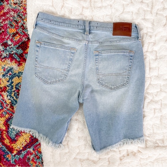 Men's Hollister Slim Denim Short 9" Light Wash Size 30 - Picture 4 of 7